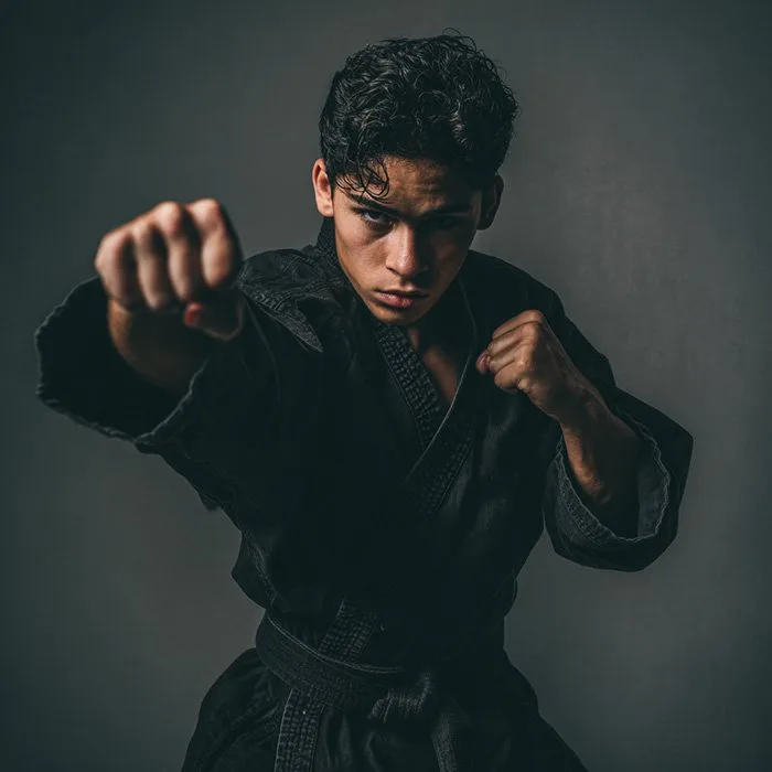 Adults training karate at James Martial Arts Academy in El Cajon, East County San Diego